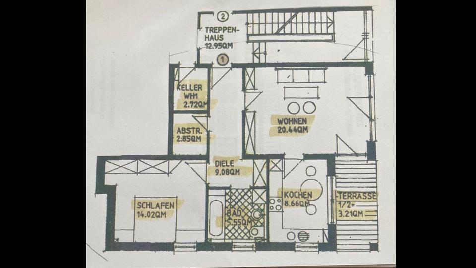 Erdgeschoßwohnung Hauzenberg - 2 Zimmer, 67 m&sup2;, 220.000&euro; | Angebot:24619288