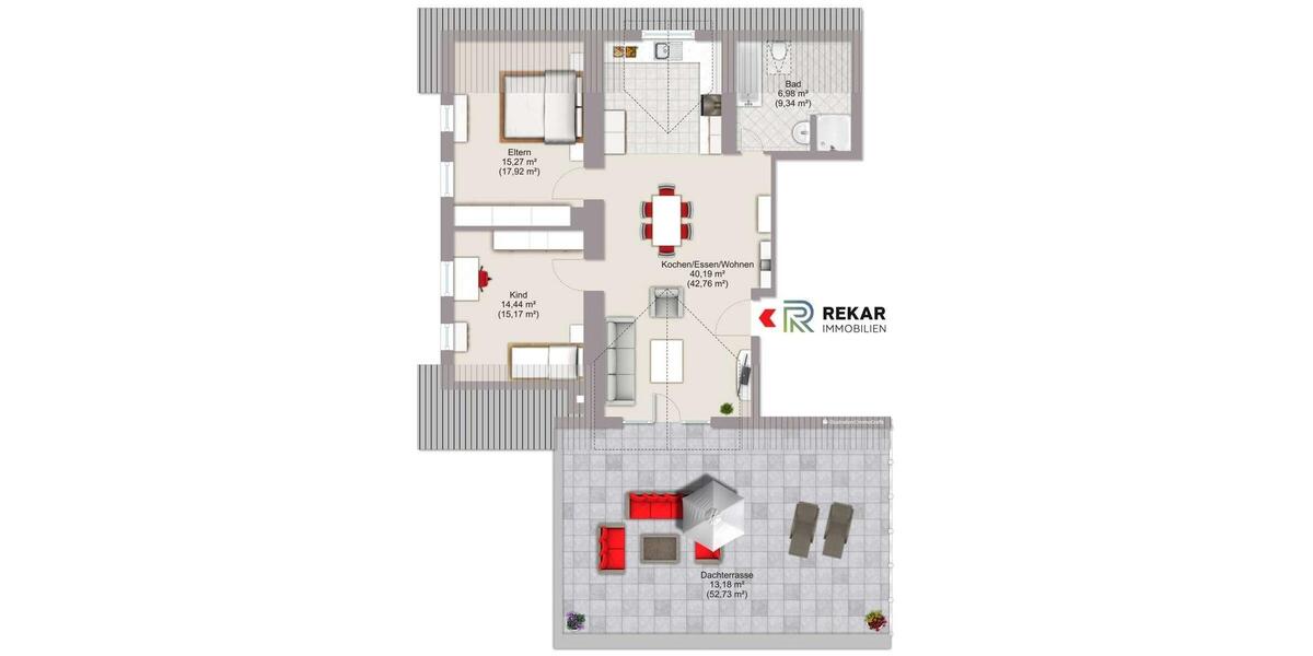 Terrassenwohnung Passau Maierhof - 3 Zimmer, 103 m&sup2;, 1.000&euro; | Angebot:25972041