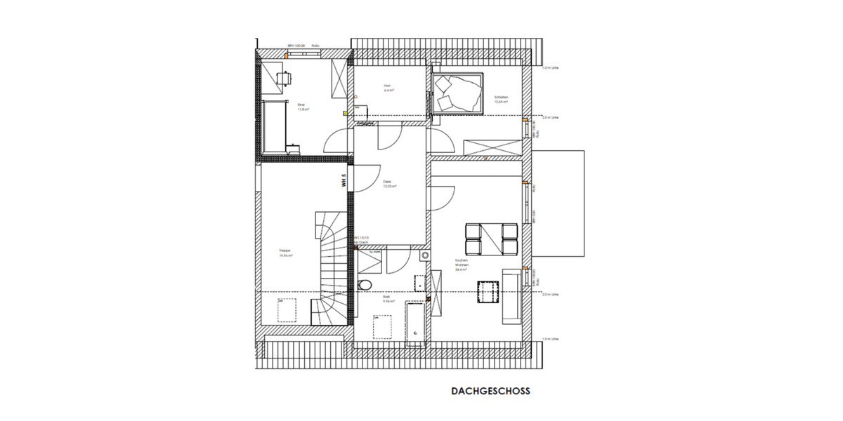 Etagenwohnung Außernzell - 3 Zimmer, 75 m&sup2;, 850&euro; | Angebot:24582490