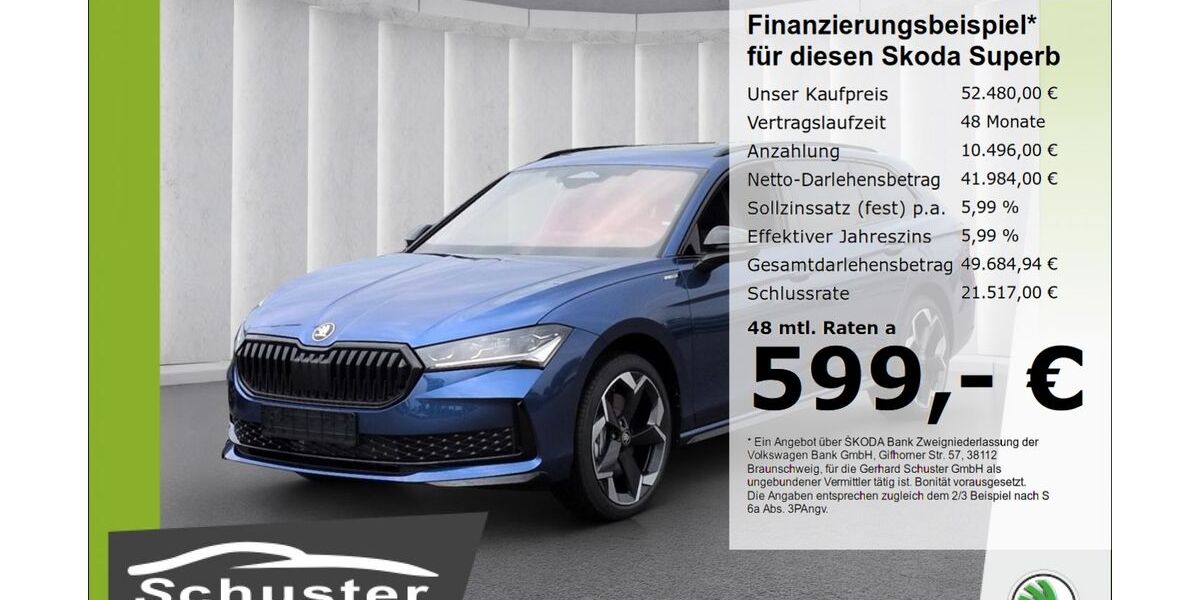 Skoda Superb 4.900 km 51.480 &euro; Ruhstorf 94099