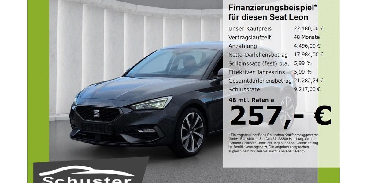 Seat Leon 58.201 km 22.480 &euro; Ruhstorf 94099