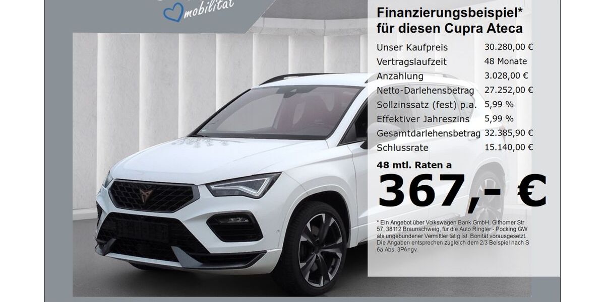 Cupra Ateca 29.872 km 29.780 &euro; Pocking 94060