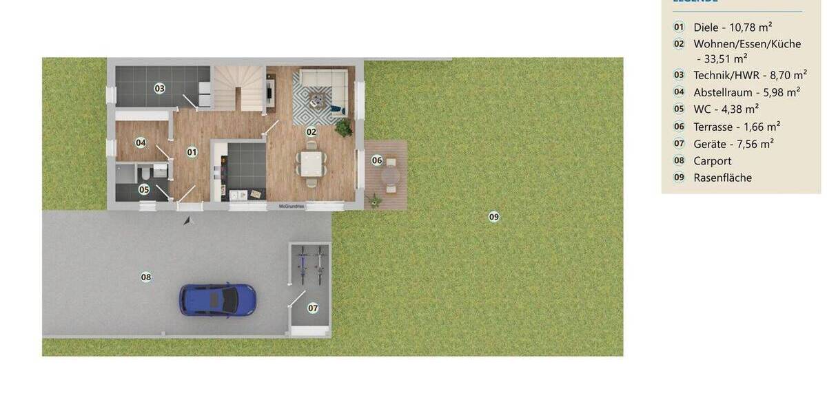 Doppelhaushälfte Vilshofen - 5 Zimmer, 125 m&sup2;, 449.000&euro; | Angebot:25984375