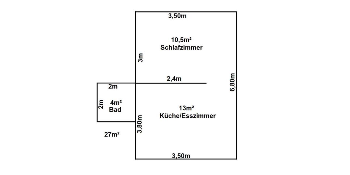 Dachgeschoßwohnung Waldkirchen - 1 Zimmer, 27 m&sup2;, 350&euro; | Angebot:26035499