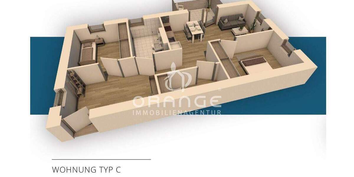 Etagenwohnung Pocking Hartkirchen - 2 Zimmer, 71 m&sup2;, 297.407&euro; | Angebot:25670736