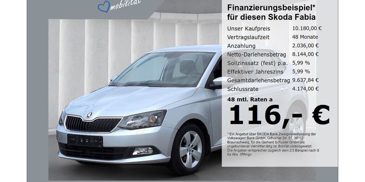 Skoda Fabia 75.900 km 10.180 &euro; Ruhstorf 94099