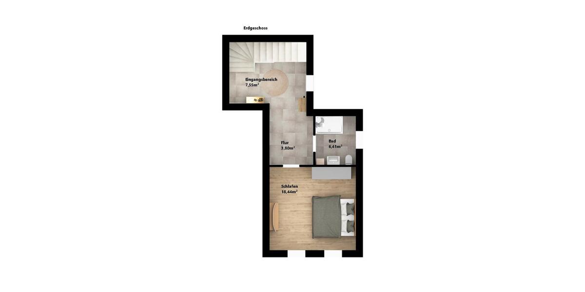 Maisonettenwohnung Ruderting - 2 Zimmer, 76 m&sup2;, 760&euro; | Angebot:26660081
