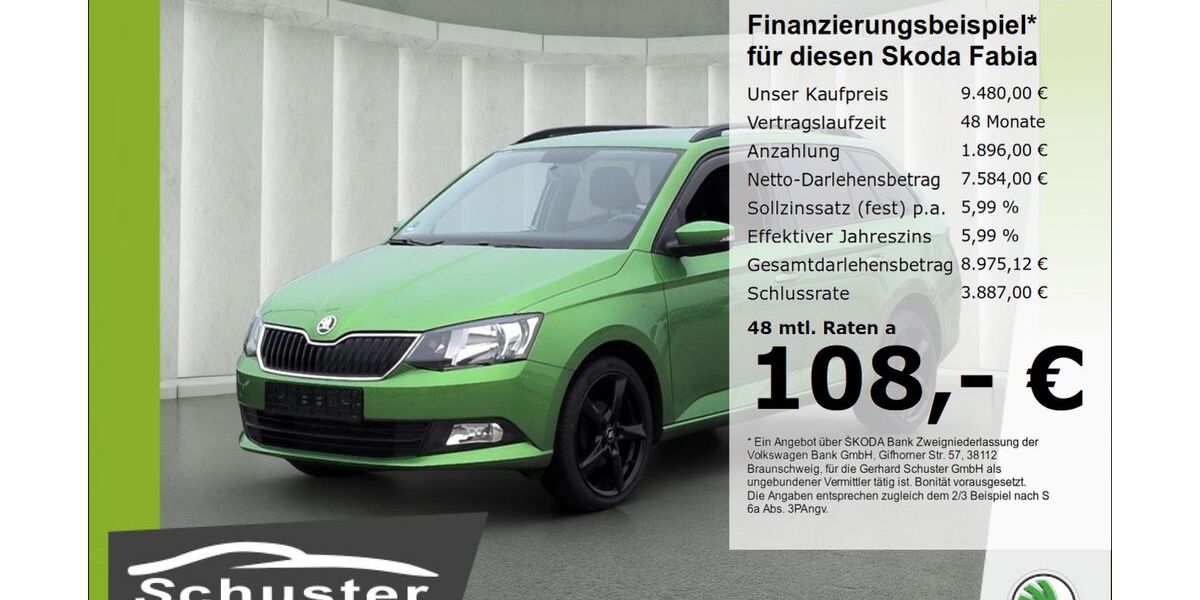 Skoda Fabia 122.008 km 9.480 &euro; Ruhstorf 94099