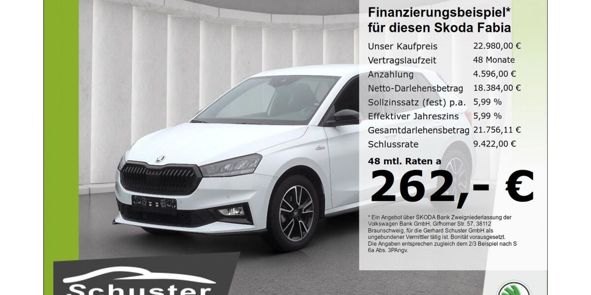 Skoda Fabia 18.848 km 22.480 &euro; Ruhstorf 94099