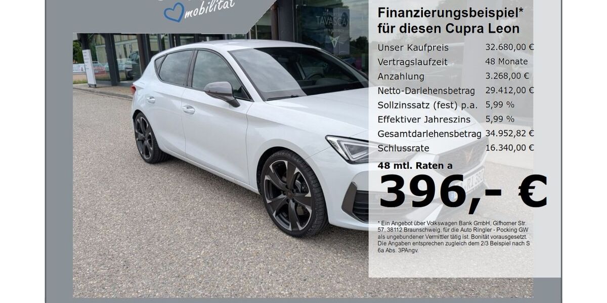 Cupra Leon 14.900 km 32.680 &euro; Pocking 94060
