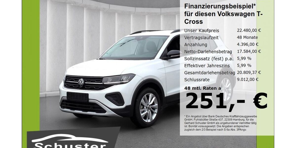 VW T-Cross 14.734 km 21.980 &euro; Ruhstorf 94099