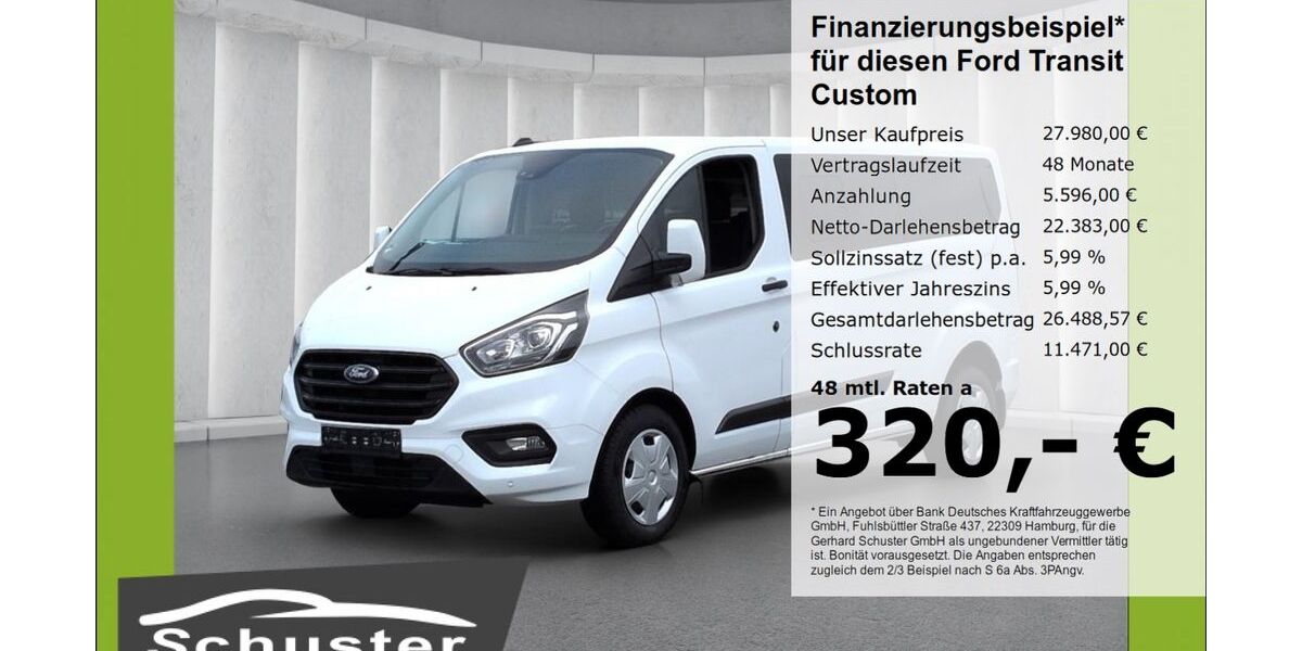 Ford Transit Custom 121.324 km 26.679 &euro; Ruhstorf 94099