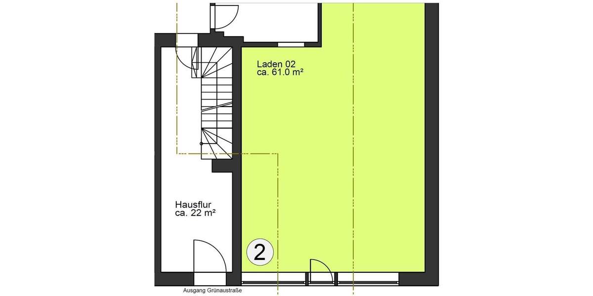 Gewerbeobjekt Passau Haidenhof-Nord - 1 Zimmer, 61 m&sup2;, 1.250&euro; | Angebot:25749277