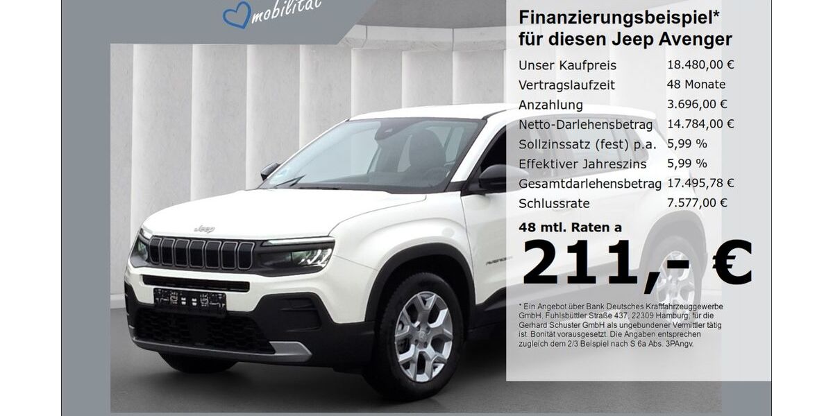 Jeep Avenger 24.044 km 17.979 &euro; Ruhstorf 94099