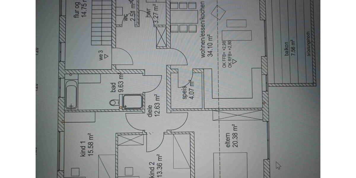 Etagenwohnung Vilshofen an der Donau - 4 Zimmer, 120 m&sup2;, 990&euro; | Angebot:25977251