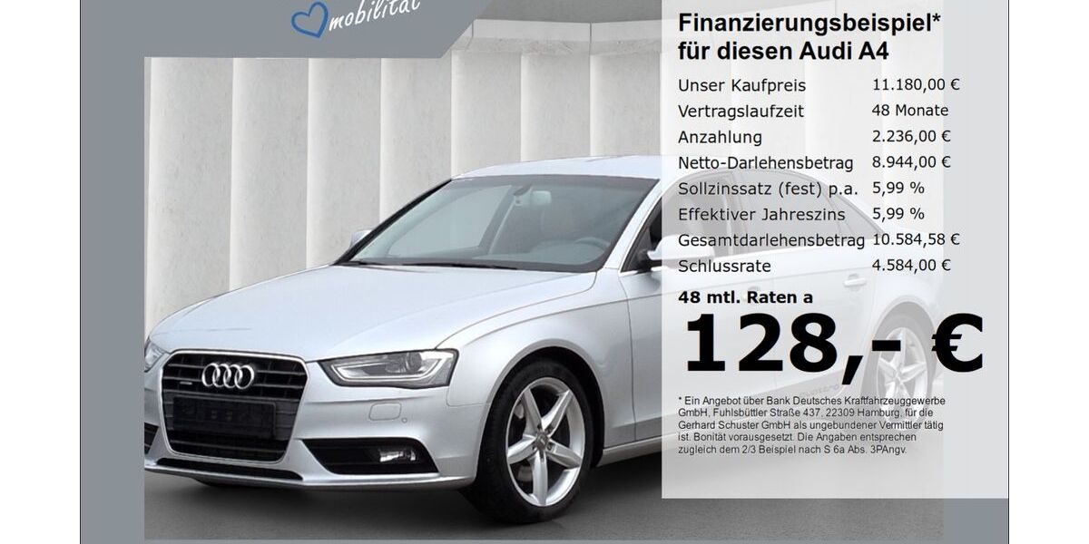 Audi A4 170.676 km 11.180 &euro; Ruhstorf 94099