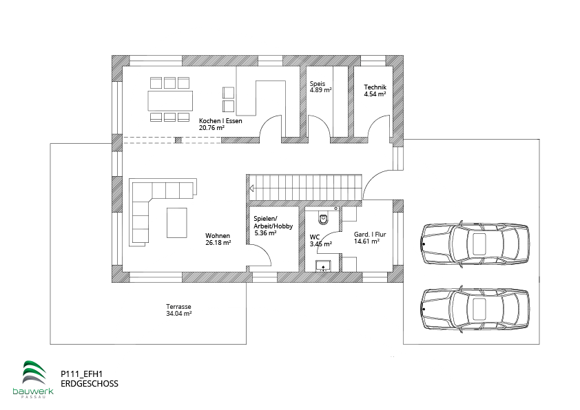 Einfamilienhaus Windorf - 5 Zimmer, 171 m&sup2;, 669.900&euro; | Angebot:25797540