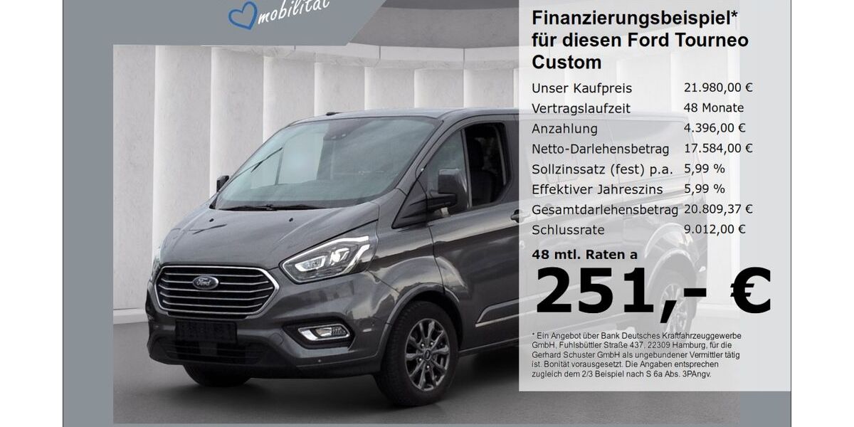 Ford Tourneo Custom 134.769 km 21.480 &euro; Ruhstorf 94099