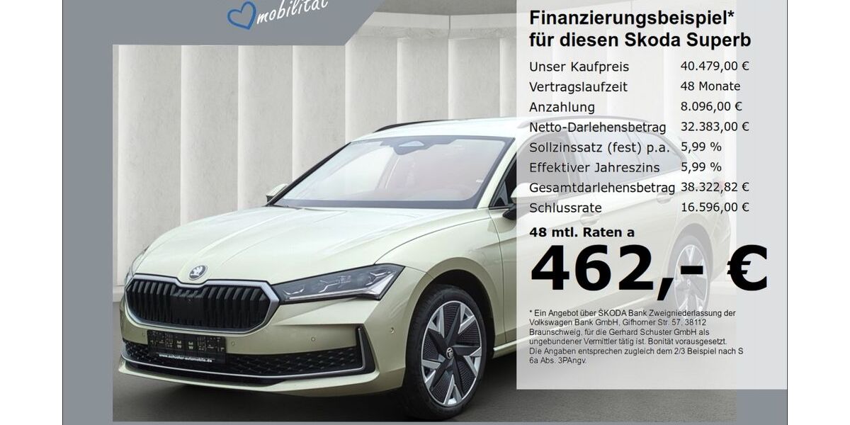 Skoda Superb 6.047 km 40.479 &euro; Ruhstorf 94099