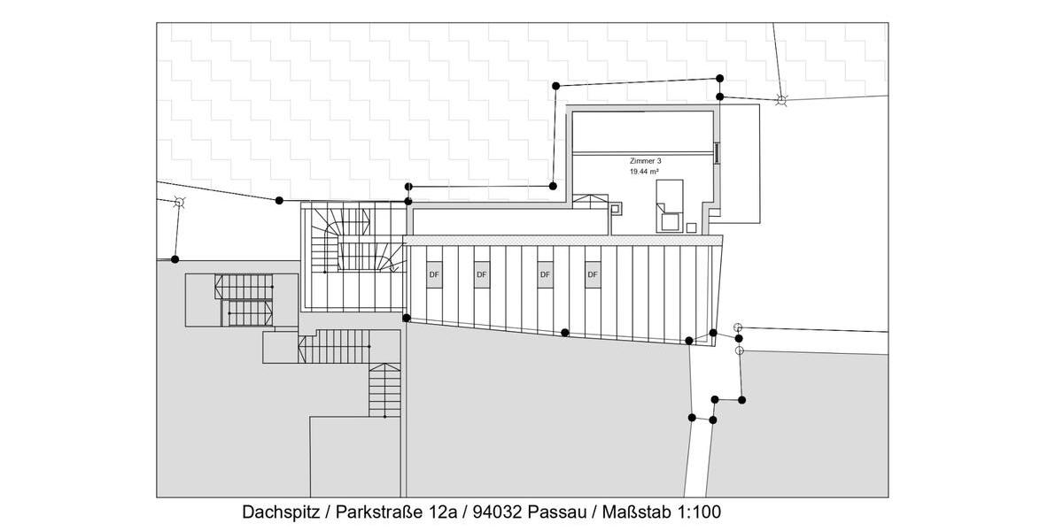 Dachgeschoßwohnung Passau Maierhof - 4 Zimmer, 96 m&sup2;, 1.050&euro; | Angebot:25868400
