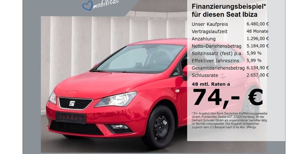 Seat Ibiza 75.613 km 6.480 &euro; Ruhstorf 94099