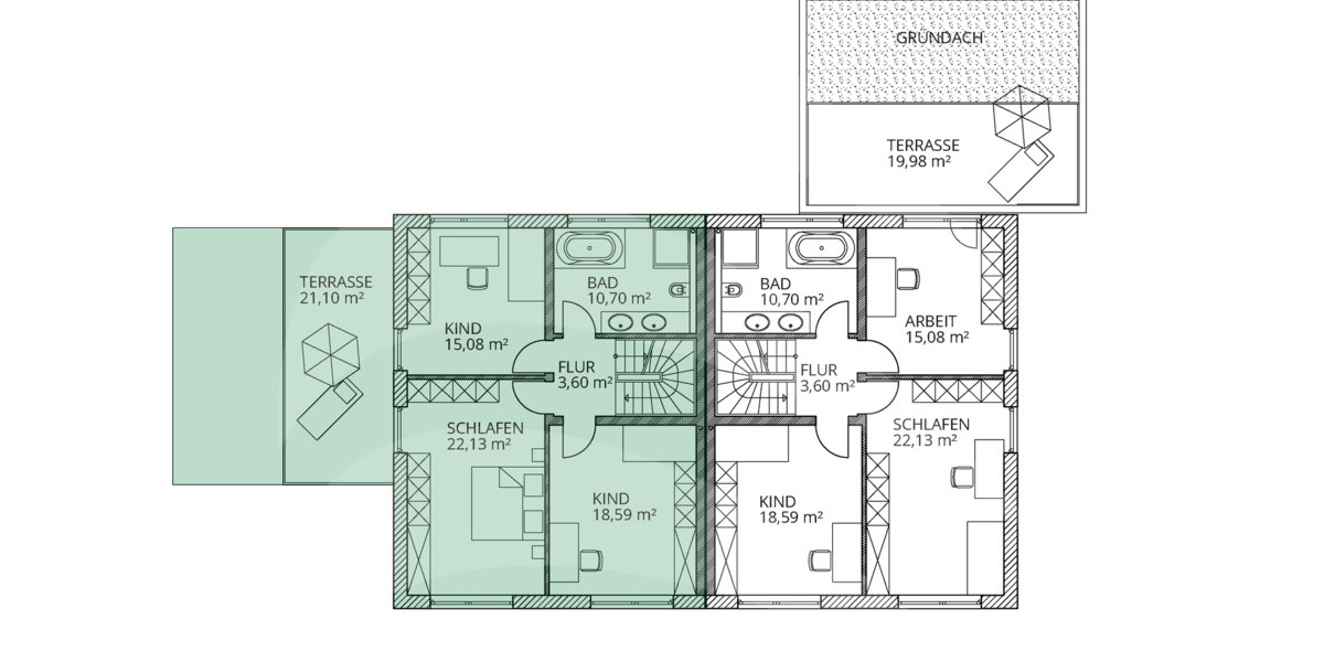 Doppelhaushälfte Passau Hacklberg - 5 Zimmer, 209 m&sup2;, 899.000&euro; | Angebot:25730949