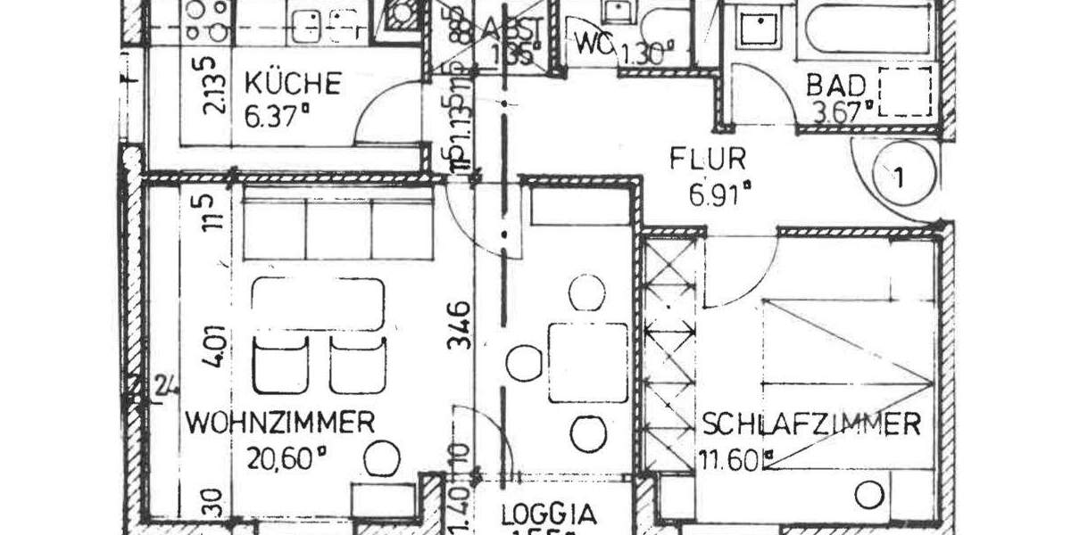 Etagenwohnung Passau Innstadt - 2 Zimmer, 53 m&sup2;, 120.000&euro; | Angebot:25846109