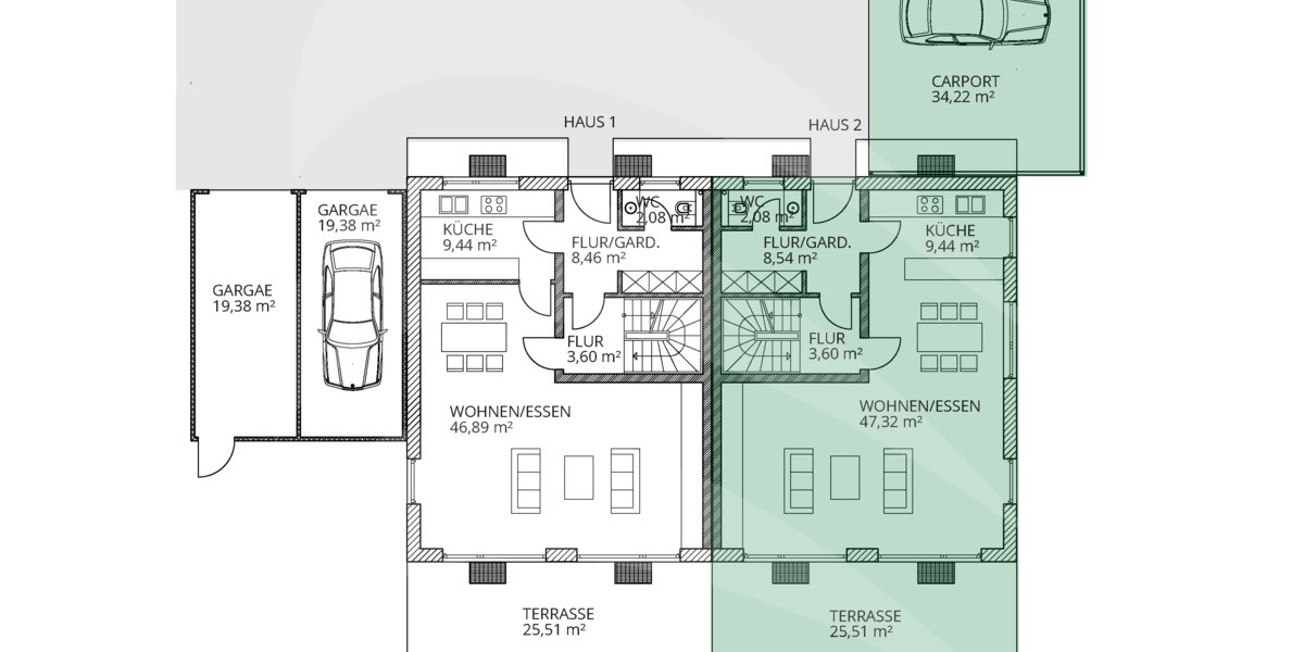 Doppelhaushälfte Passau Hacklberg - 5 Zimmer, 210 m&sup2;, 879.000&euro; | Angebot:25730946