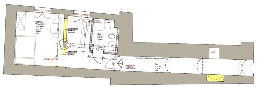 Etagenwohnung Passau Mühltal - 1 Zimmer, 35 m&sup2;, 550&euro; | Angebot:24474820