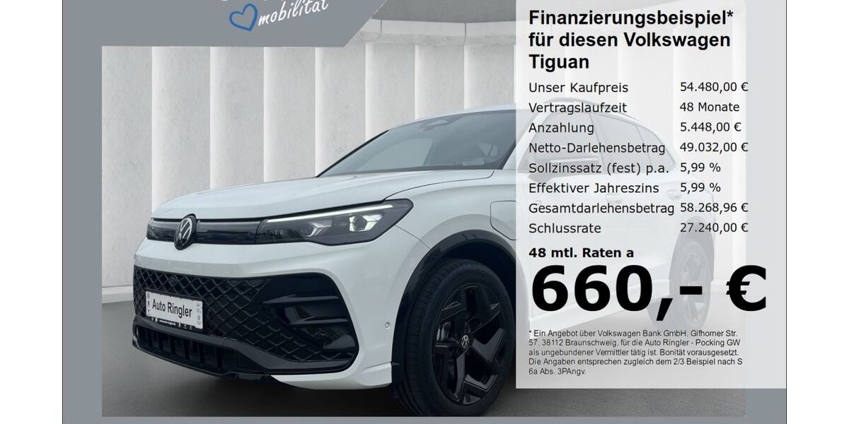 VW Tiguan 4.500 km 54.480 &euro; Pocking 94060