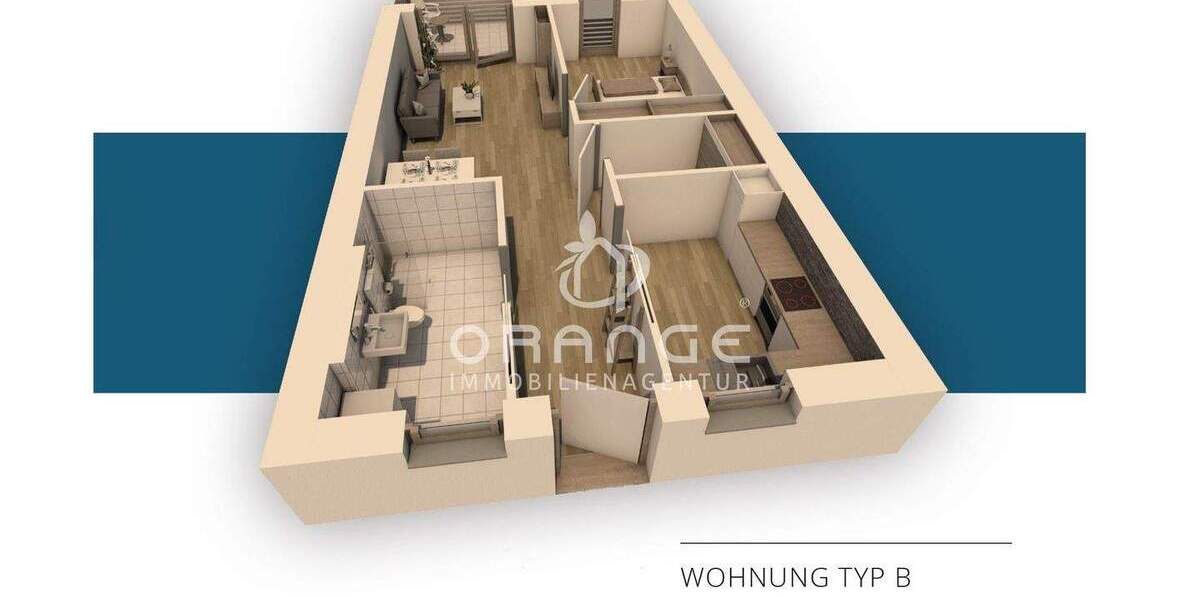 Etagenwohnung Pocking Hartkirchen - 2 Zimmer, 71 m&sup2;, 297.407&euro; | Angebot:25670736