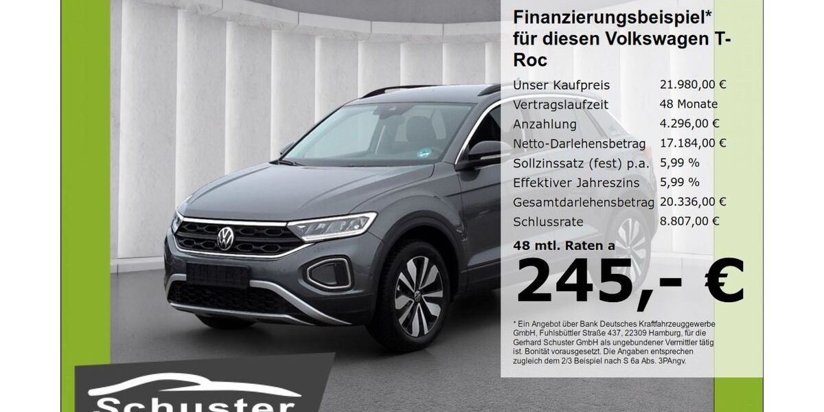 VW T-Roc 25.166 km 21.480 &euro; Ruhstorf 94099