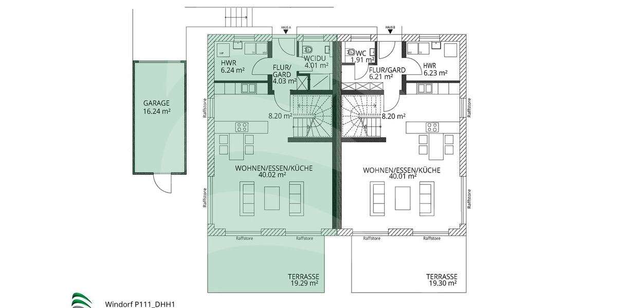 Doppelhaushälfte Windorf - 4 Zimmer, 121 m&sup2;, 509.900&euro; | Angebot:25730956