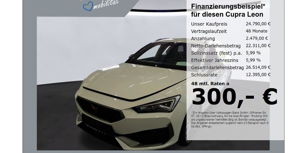 Cupra Leon 26.477 km 24.790 &euro; Pocking 94060