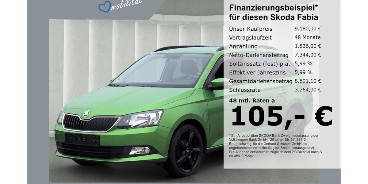 Skoda Fabia 122.008 km 8.980 &euro; Ruhstorf 94099
