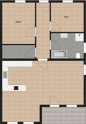 Etagenwohnung Tittling - 3 Zimmer, 78 m&sup2;, 850&euro; | Angebot:26632571