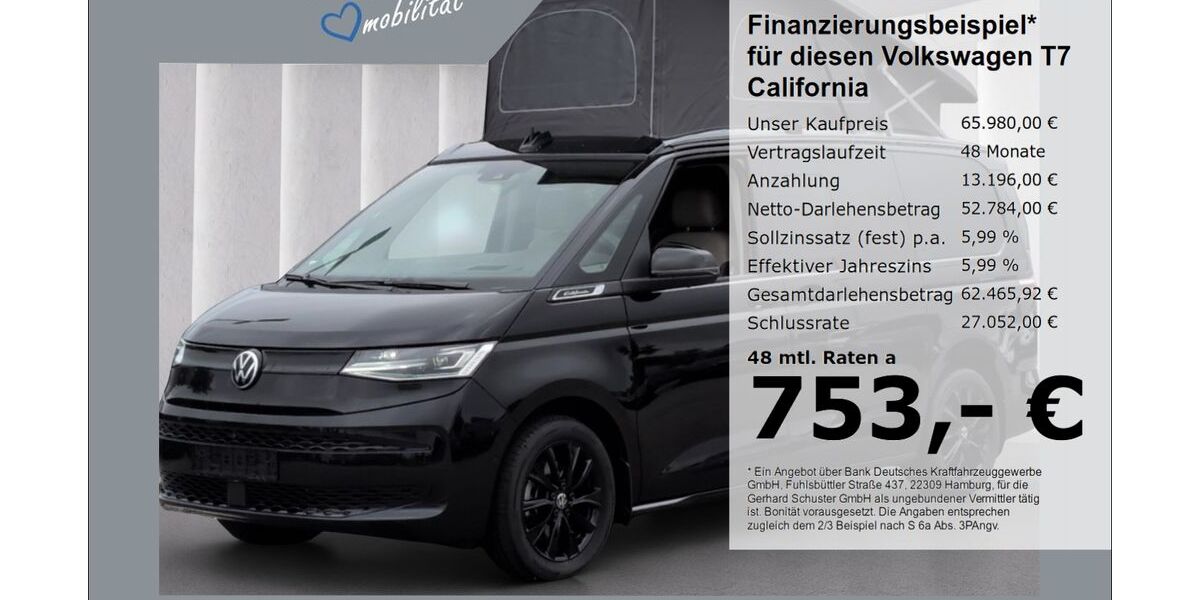 VW T7 California 31.580 km 65.980 &euro; Ruhstorf 94099