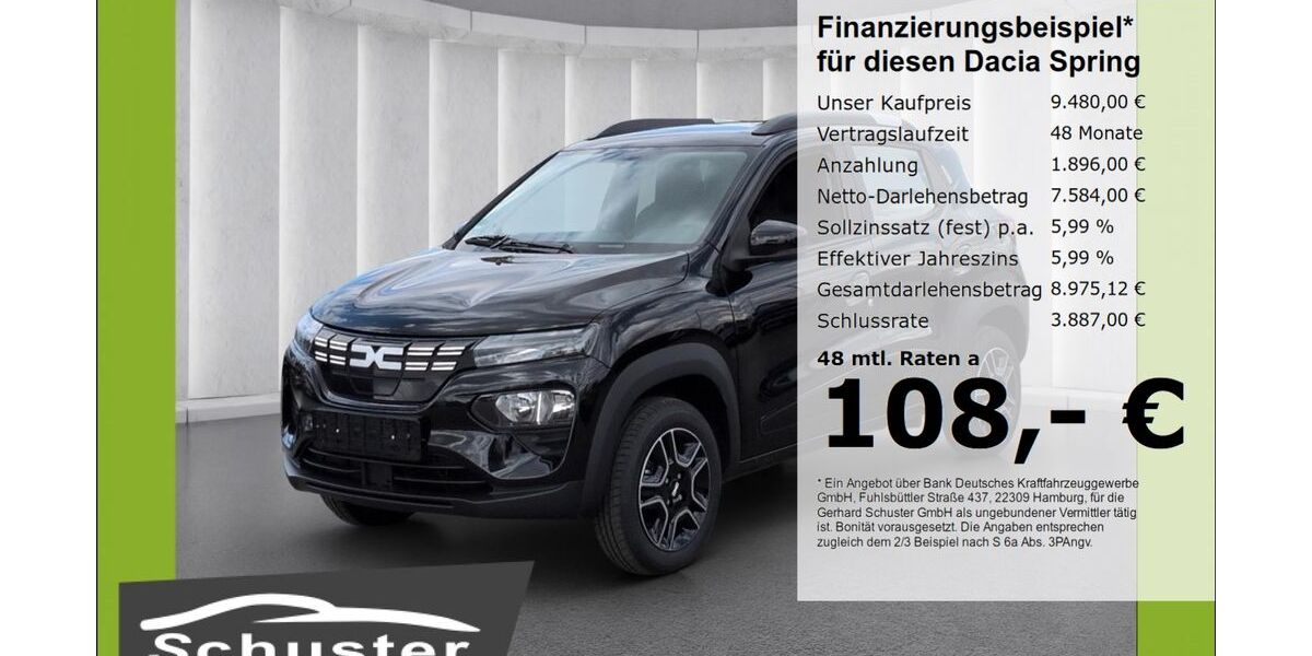 Dacia Spring 45.449 km 9.480 &euro; Ruhstorf 94099