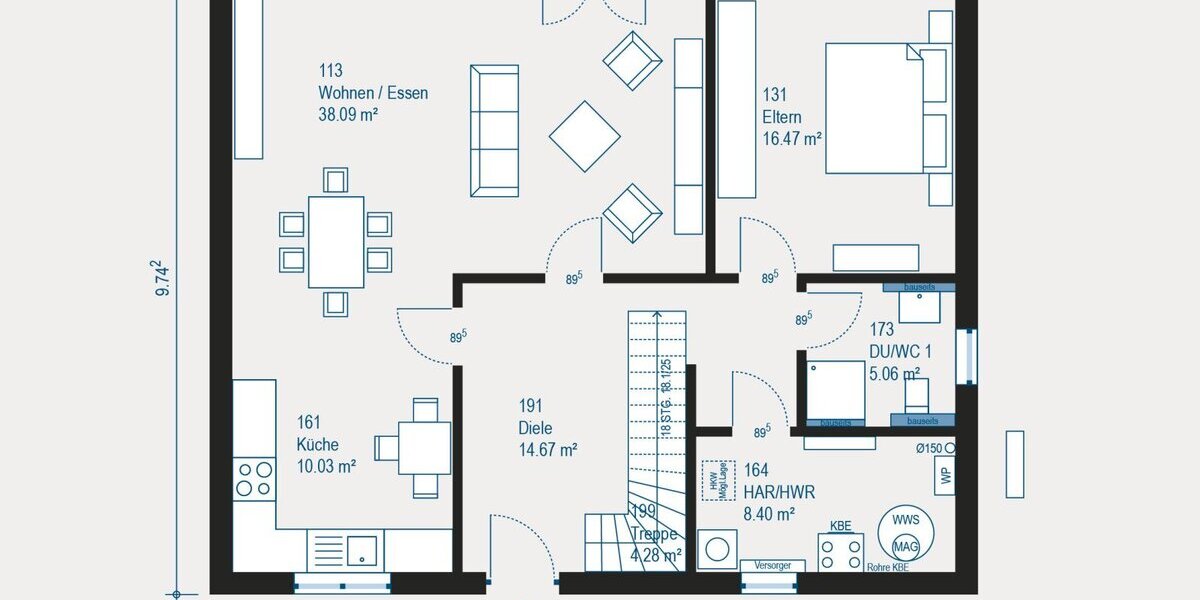 Individuell geplantes Einfamilienhaus in der Granitstadt Hauzenberg - Komfort und Qualität für Ihre Familie - Einfamilienhaus Hauzenberg | Angebot:27540912