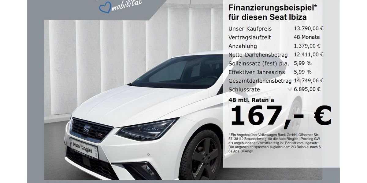 Seat Ibiza 67.217 km 13.790 &euro; Pocking 94060