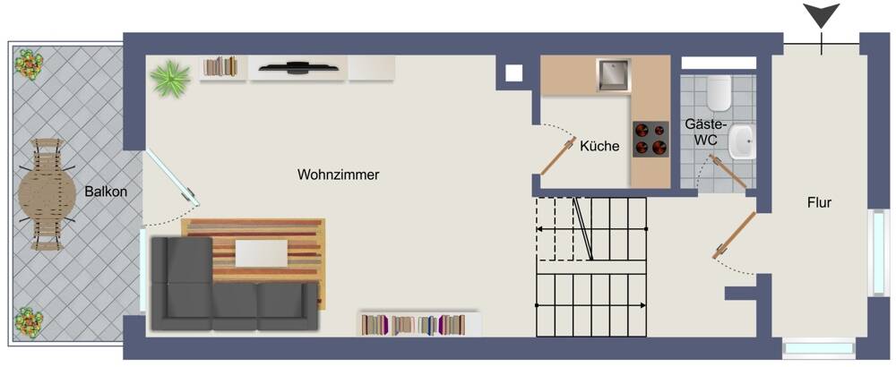 Etagenwohnung Passau Innstadt - 3 Zimmer, 67 m&sup2;, 167.000&euro; | Angebot:25999873