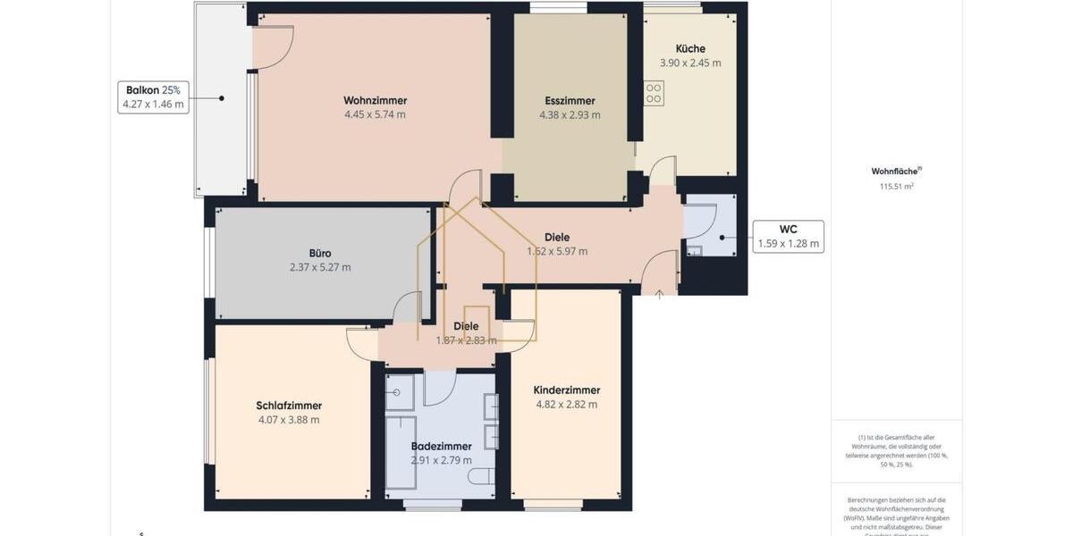 Etagenwohnung Aldersbach - 4 Zimmer, 116 m&sup2;, 700&euro; | Angebot:25638266