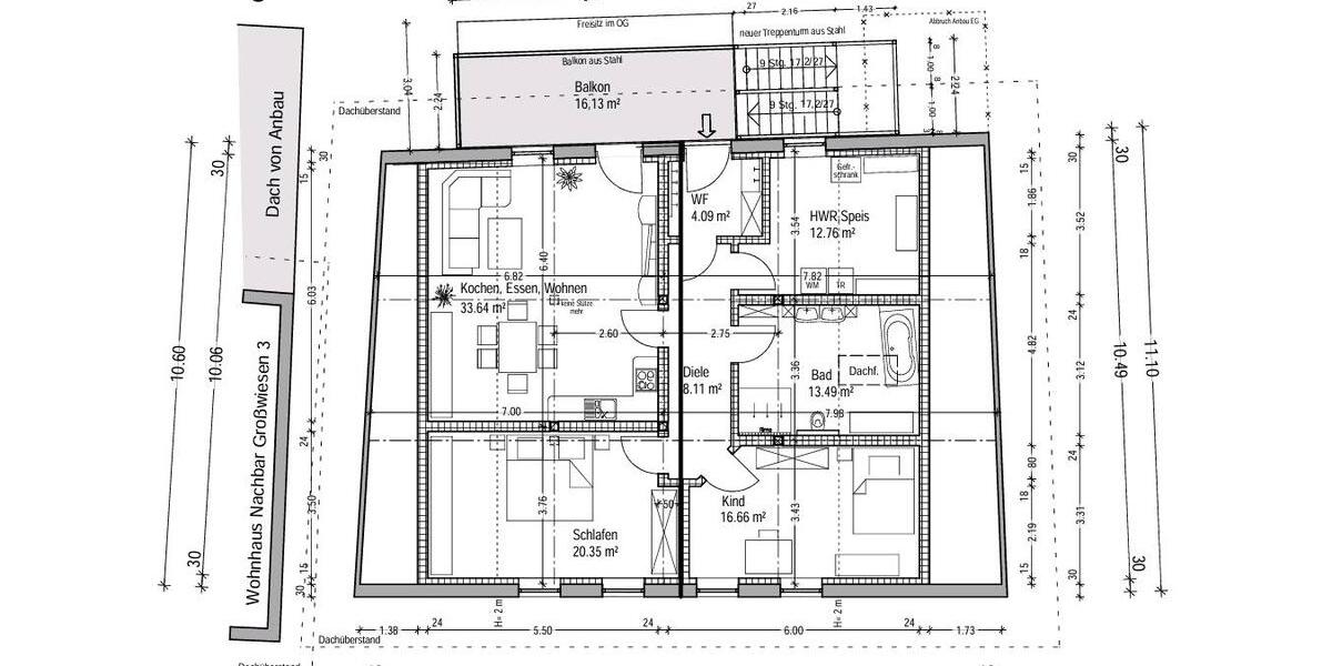Dachgeschoßwohnung Röhrnbach - 4 Zimmer, 90 m&sup2;, 850&euro; | Angebot:25598905
