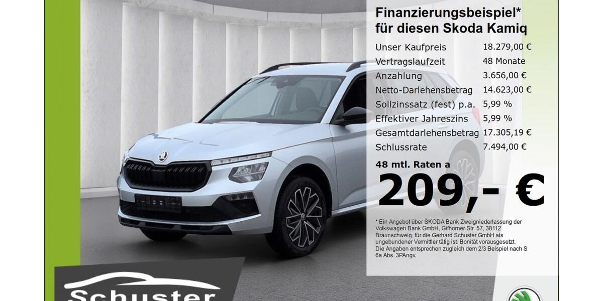 Skoda Kamiq 22.353 km 18.279 &euro; Ruhstorf 94099