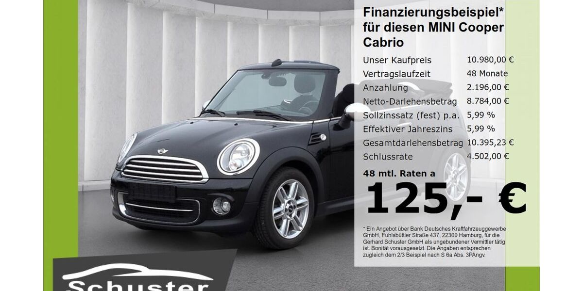 Mini Cooper Cabrio 99.435 km 10.980 &euro; Ruhstorf 94099