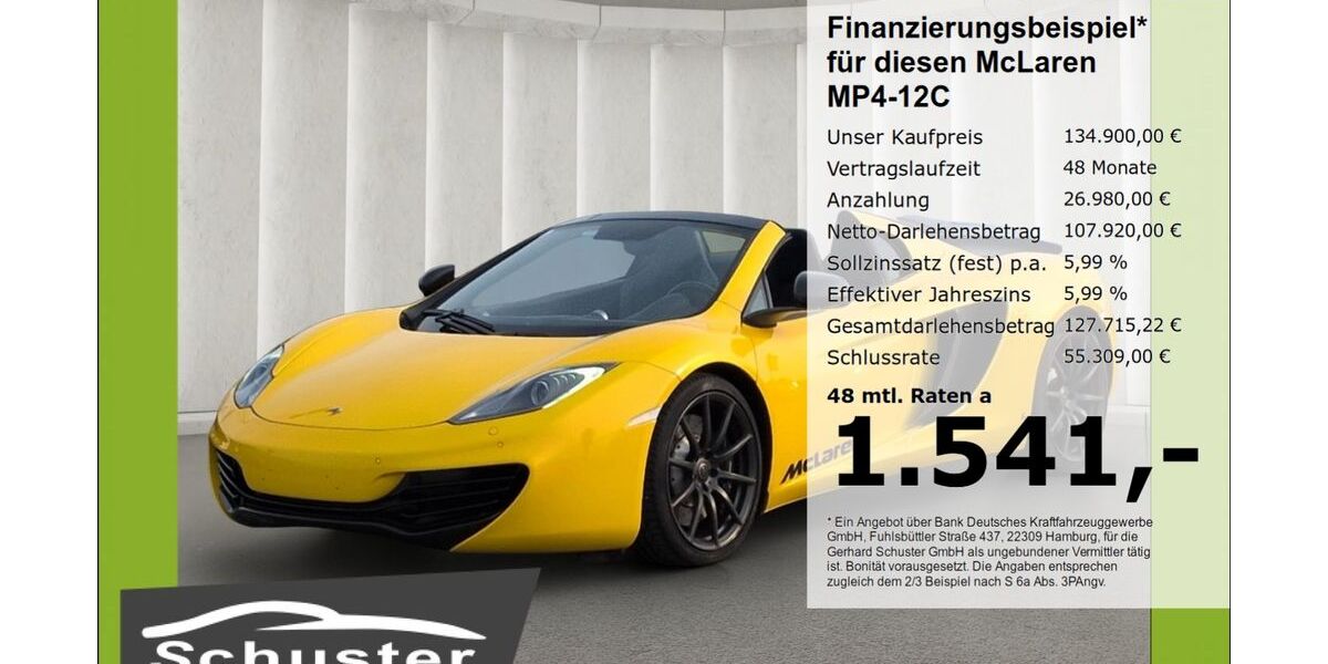 McLaren MP4-12C 18.207 km 134.900 &euro; Ruhstorf 94099