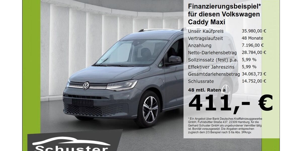 VW Caddy Maxi 9.490 km 35.980 &euro; Ruhstorf 94099