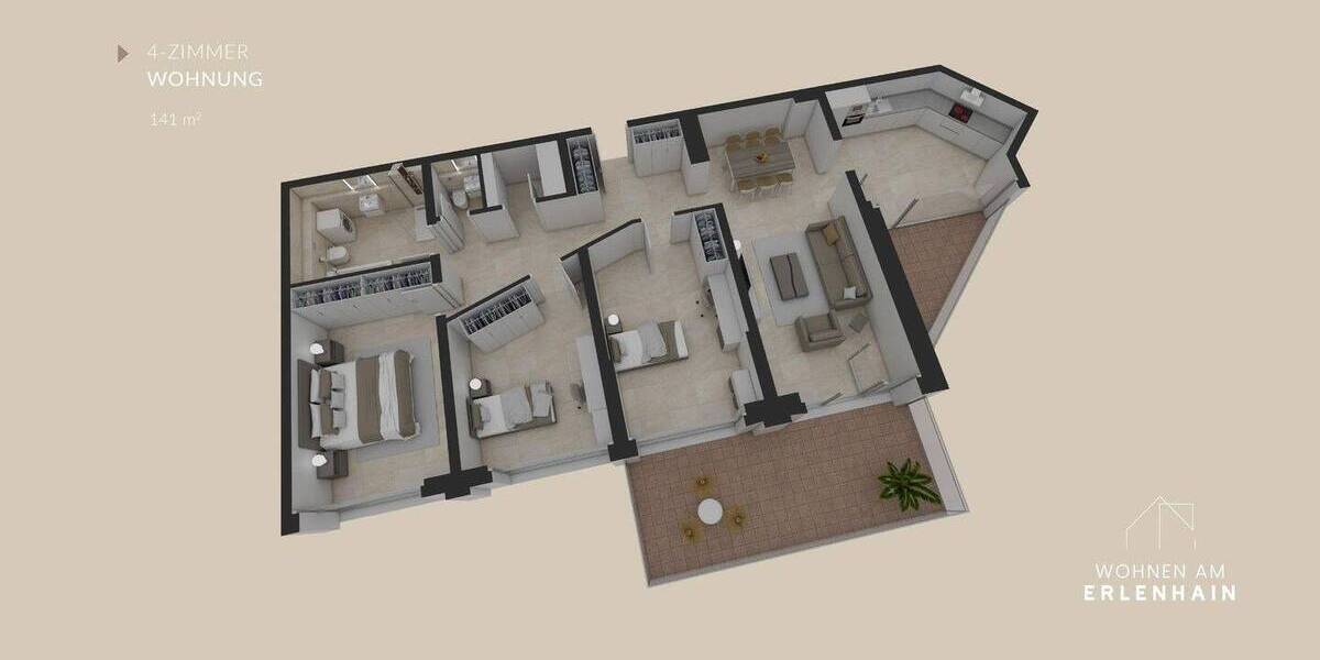 Etagenwohnung Waldkirchen Saußmühle - 4 Zimmer, 141 m&sup2;, 393.830&euro; | Angebot:25760376