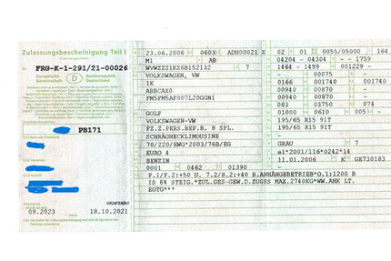 VW Golf 198.375 km 1.100 &euro; Zenting 94579