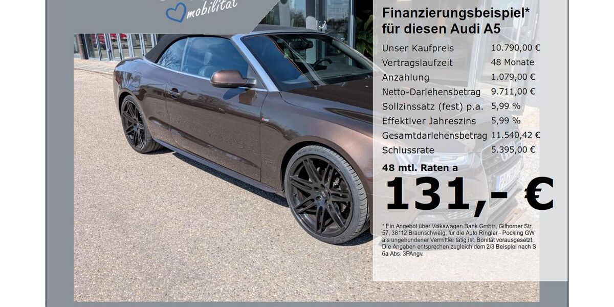 Audi A5 204.997 km 10.790 &euro; Pocking 94060